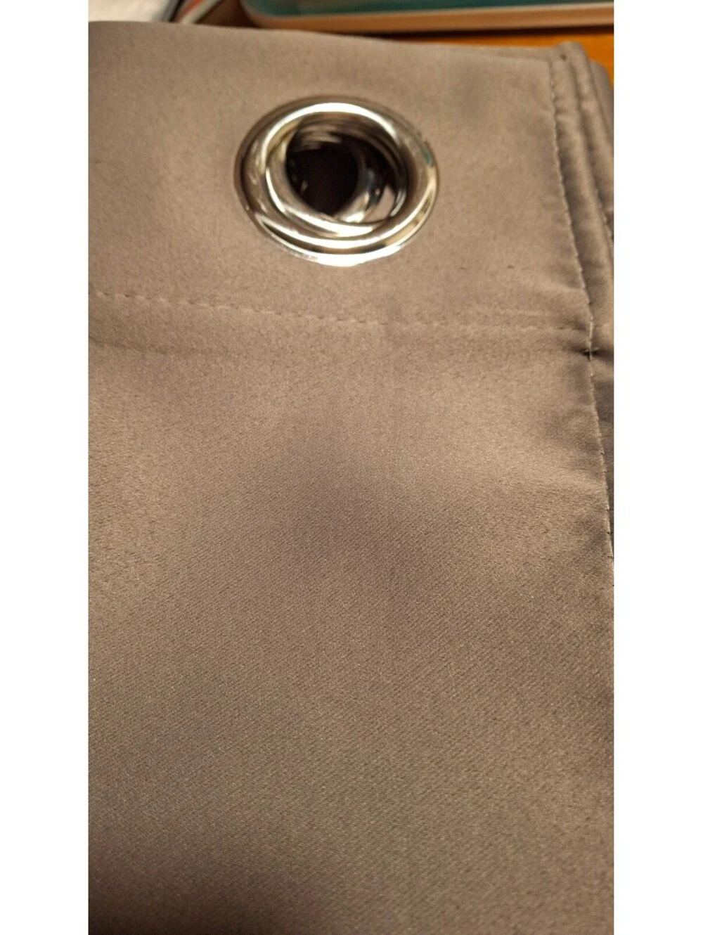 NEW Dark Grey Curtain Panels with Silver Grommets